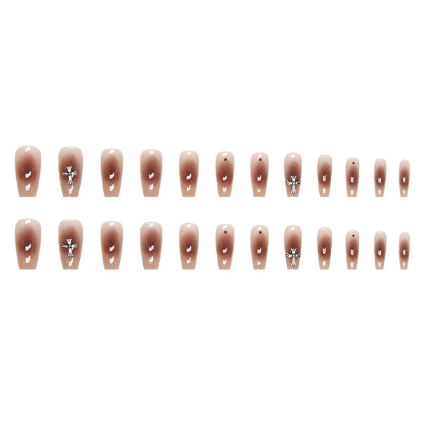 12 Sizes-24 Pcs Press On Nails Z578