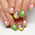 12 Sizes-24 Pcs Press On Nails C835