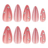 12 Sizes-24 Pcs Press On Nails JP4292