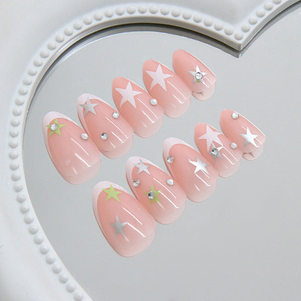 12 Sizes-24 Pcs Press On Nails Z1282