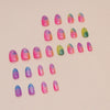 12 Sizes-24 Pcs Press On Nails W1591