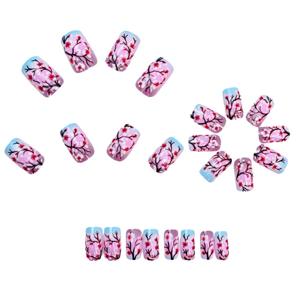 12 Sizes-24 Pcs Press On Nails Y1933