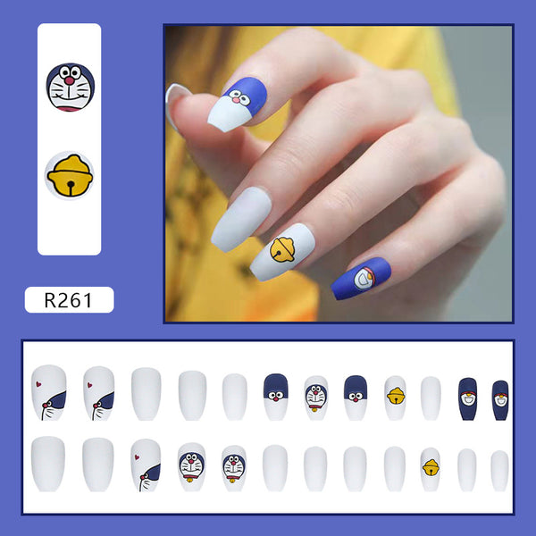 12 Sizes-24 Pcs Press On Nails R261