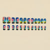 12 Sizes-24 Pcs Press On Nails Y1544