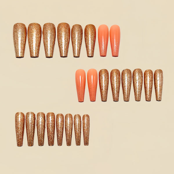 12 Sizes-24 Pcs Press On Nails Y1578