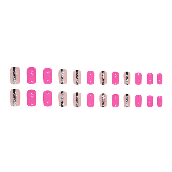 12 Sizes-24 Pcs Press On Nails W991