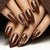 12 Sizes-24 Pcs Press On Nails W1868