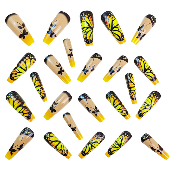 12 Sizes-24 Pcs Press On Nails Y788