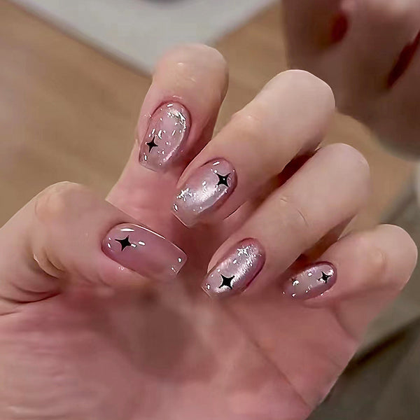12 Sizes-24 Pcs Press On Nails MY083