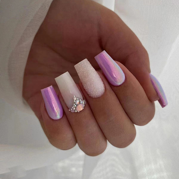 12 Sizes-24 Pcs Press On Nails Z699