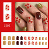 12 Sizes-24 Pcs Press On Nails C605