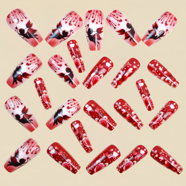 12 Sizes-24 Pcs Press On Nails Y1747