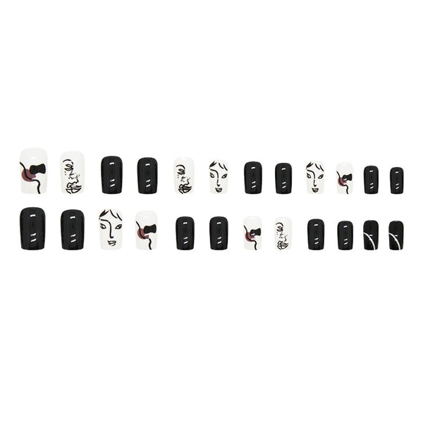 12 Sizes-24 Pcs Press On Nails R796