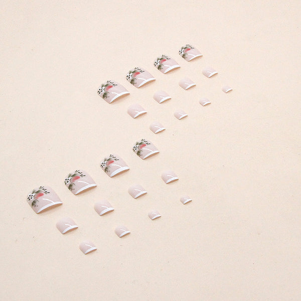 12 Sizes-24 Pcs Press On Nails F055