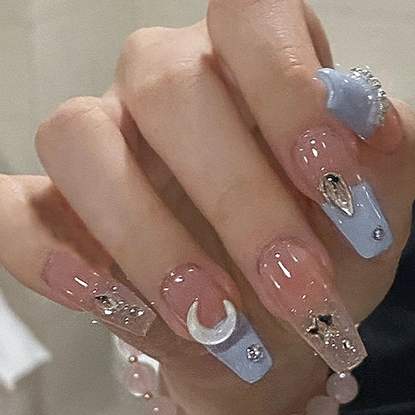12 Sizes-24 Pcs Press On Nails Z452