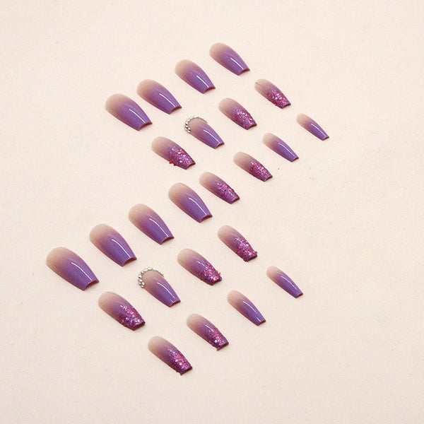12 Sizes-24 Pcs Press On Nails Z624