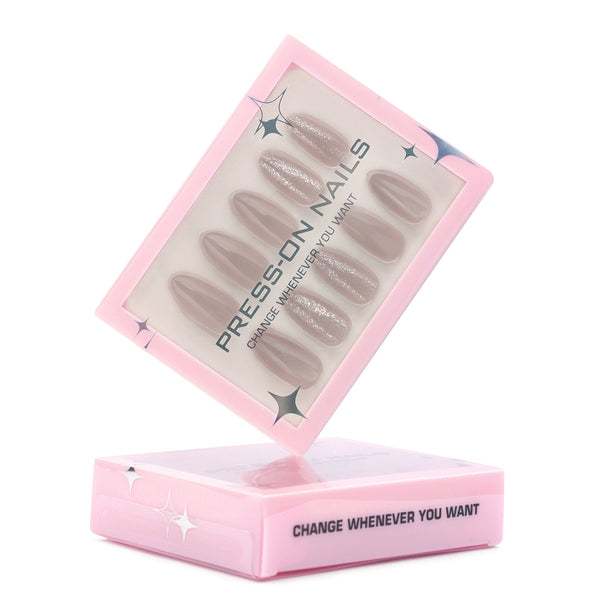 Glamhalo Premiere 30pcs Press On Nails – Eco-Friendly Perfect Fit - GD33