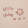 12 Sizes-24 Pcs Press On Nails W1703
