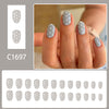 12 Sizes-24 Pcs Press On Nails C1697