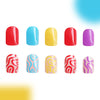 12 Sizes-24 Pcs Press On Nails C375