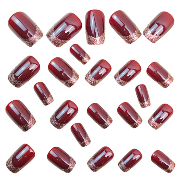 12 Sizes-24 Pcs Press On Nails Y1794