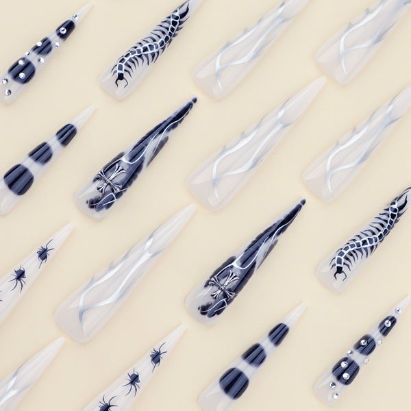 12 Sizes-24 Pcs Press On Nails JP3499