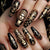 12 Sizes-24 Pcs Press On Nails Y1538
