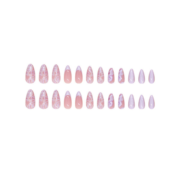 12 Sizes-24 Pcs Press On Nails W1534