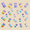 12 Sizes-24 Pcs Press On Nails Y680