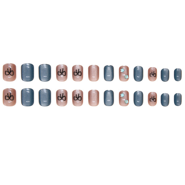 12 Sizes-24 Pcs Press On Nails MY061