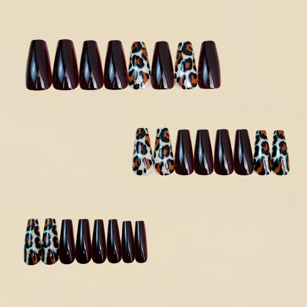 12 Sizes-24 Pcs Press On Nails Y1756