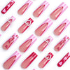 12 Sizes-24 Pcs Press On Nails JP3054