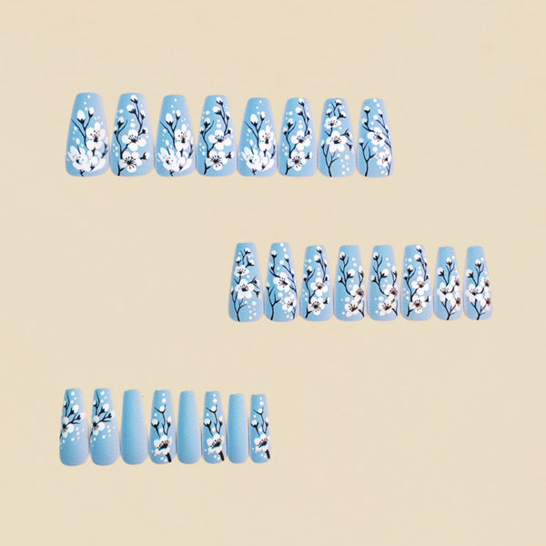12 Sizes-24 Pcs Press On Nails y2084-24
