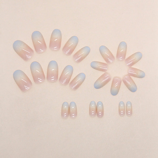 12 Sizes-24 Pcs Press On Nails W1091