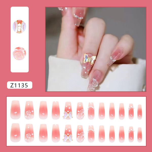 12 Sizes-24 PcsPress On Nails Z1135