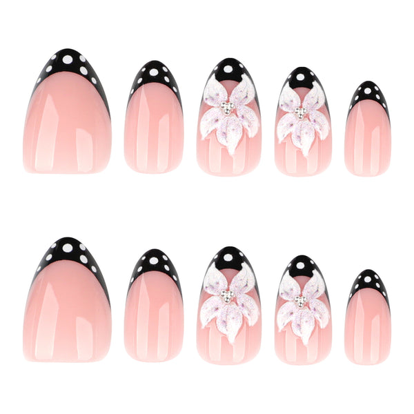 12 Sizes-24 Pcs Press On Nails JP4214