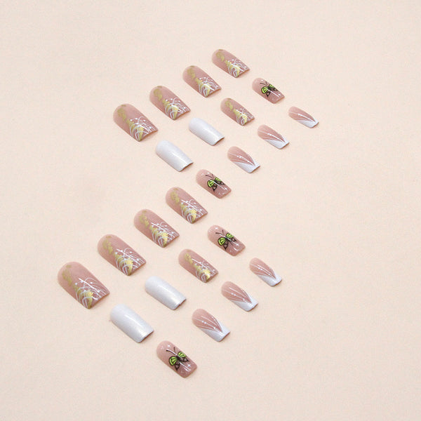 12 Sizes-24 Pcs Press On Nails W944