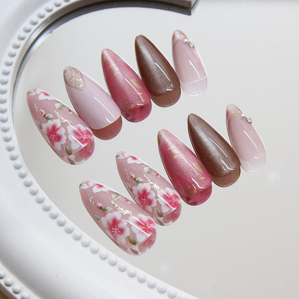 12 Sizes-24 Pcs Press On Nails Z884