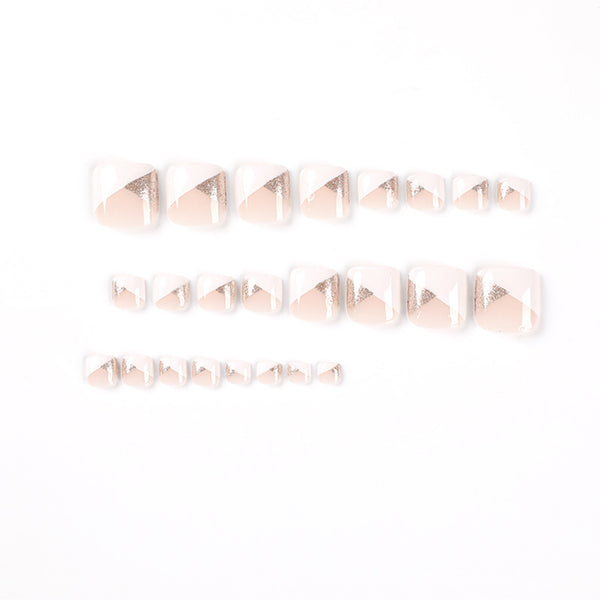 12 Sizes-24 Pcs Press On Nails JP2205