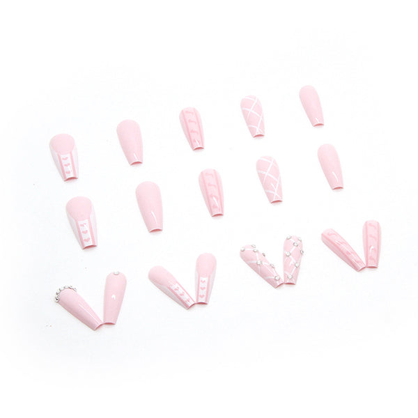 12 Sizes-24 Pcs Press On Nails Z497