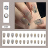 12 Sizes-24 Pcs Press On Nails Z162