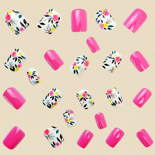 12 Sizes-24 Pcs Press On Nails Y745