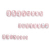 12 Sizes-24 Pcs Press On Nails JP3098