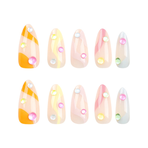 12 Sizes-24 Pcs Press On Nails JP2989