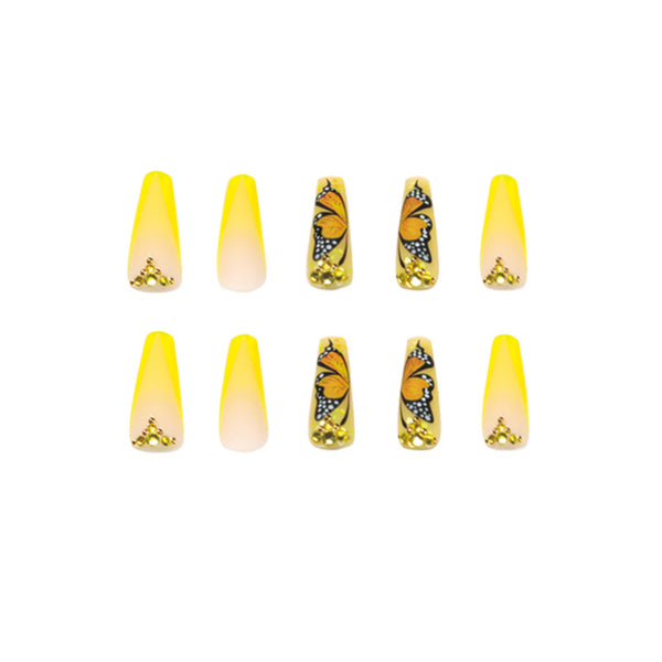 12 Sizes-24 Pcs Press On Nails JP1841