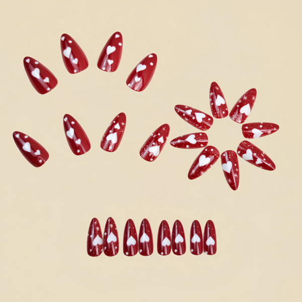 12 Sizes-24 Pcs Press On Nails Y1664
