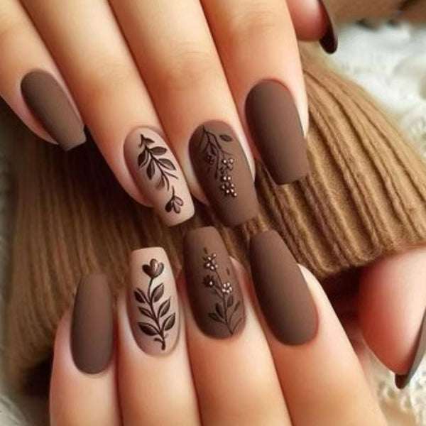12 Sizes-24 Pcs Press On Nails W1806