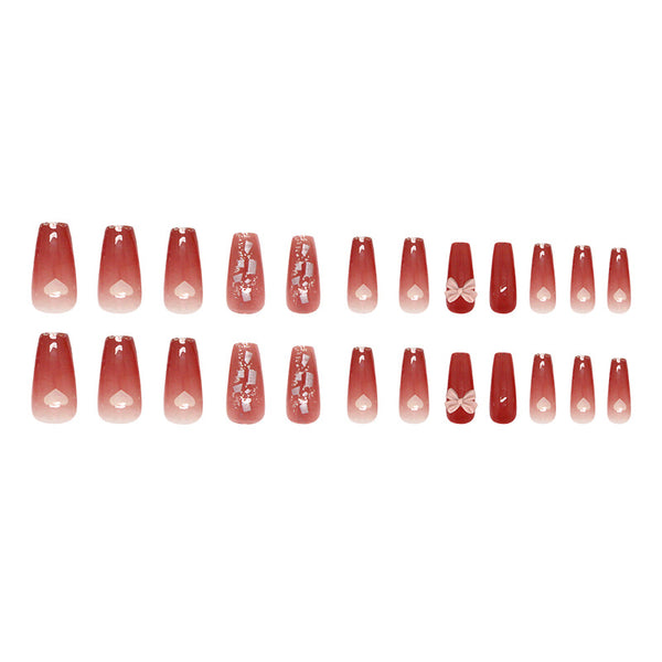 12 Sizes-24 Pcs Press On Nails Z1019