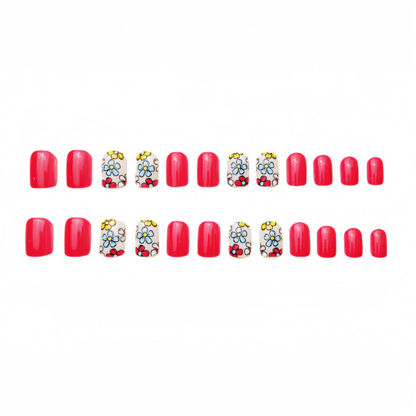 12 Sizes-24 Pcs Press On Nails Y094
