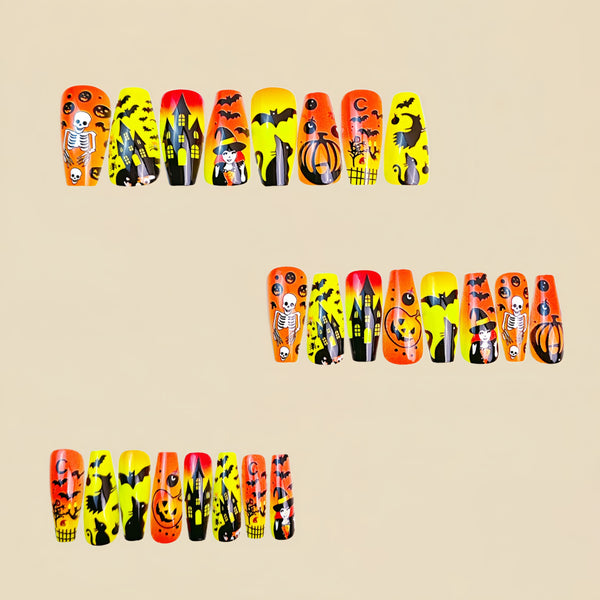 12 Sizes-24 Pcs Press On Nails Y856